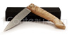 Couteau de poche CAPUCIN manche Corne de B�lier par Pierre Cognet - lame forg�e acier carbone XC75 