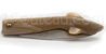 Couteau Capucin Requin plein manche pointe de corne sculpte