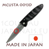 Couteau japonais de poche MCUSTA 0013D - liner lock - lame acier DAMAS VG10 avec manche �b�ne africain 