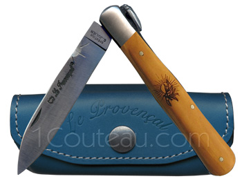 Regional Provence knife, LE PROVENAL knife decoration Sun Pocket knive