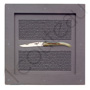 Coffret cadeau 1 couteau pliant Forge de Laguiole manche pointe de corne BLONDE FLAMM�E  designer : Philippe STARCK