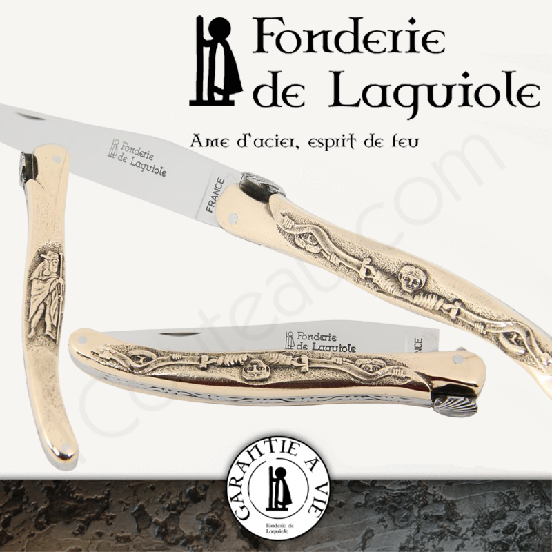 C + B Lefebvre Set of 2 Satin Stainless Steel Steak Knives - Forge de  Laguiole USA