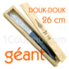 Couteau de poche Douk-Douk par Pierre Cognet - lame forg�e acier carbone XC75  manche Bronze d'arme - d�livr� en plumier bois s�rigraphi� avec le fameux DoukDouk 