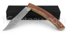 Couteau de poche Le Thiers manche Racine de Thuya par Pierre Cognet  lame forg�e acier Z70CD15 - platines laiton 