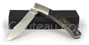 Couteau de poche Le Thiers par Pierre Cognet - manche Corne de Buffle mitre inox bross�  lame forg�e acier Z70CD15 