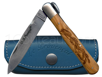 Regional Provence knife, LE PROVENAL knife decoration Olive Pocket knive